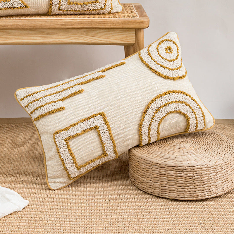 Capa de Almofada em Canvas com Loop Velvet
