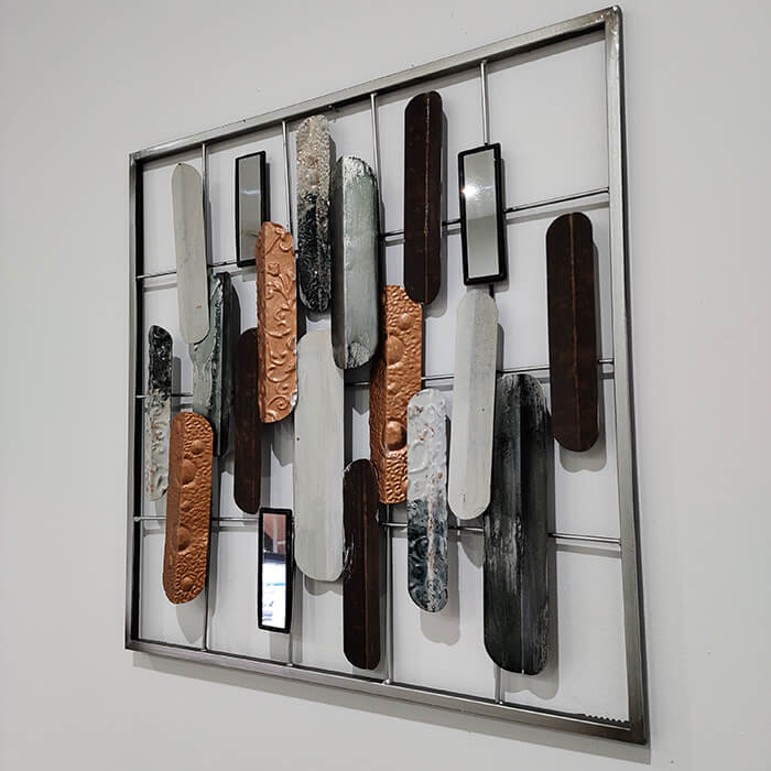 Quadro Metálico Decorativo | Arte Moderna MI34