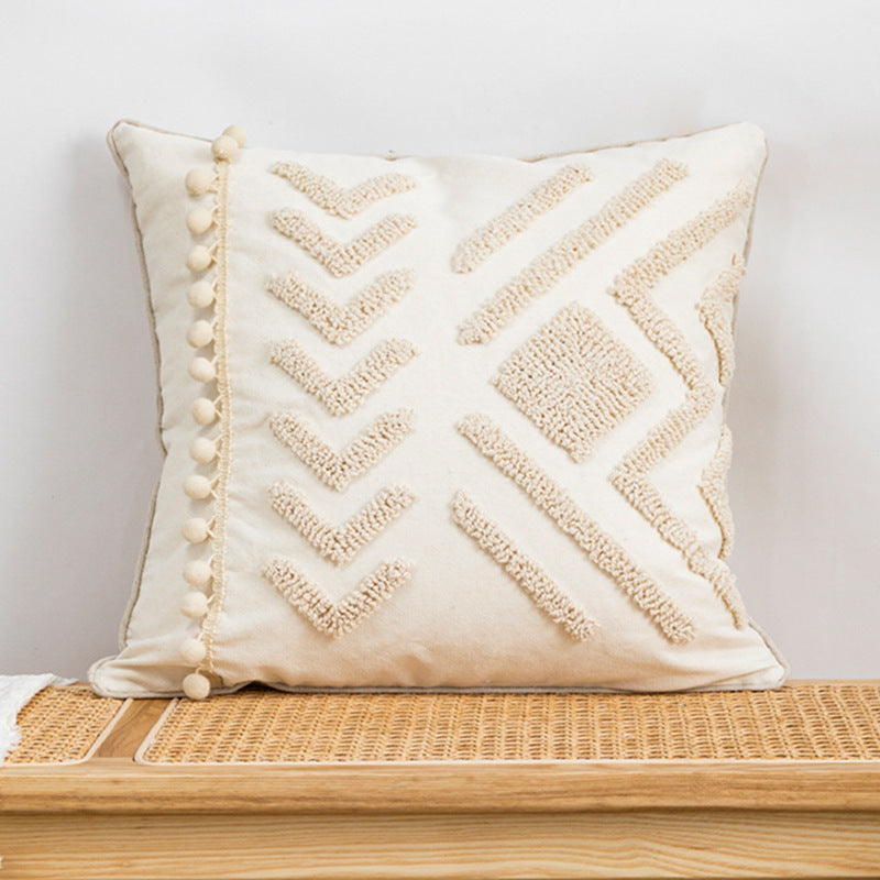 Capa de Almofada em Canvas com Loop Velvet