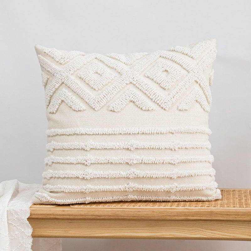 Capa de Almofada em Canvas com Loop Velvet